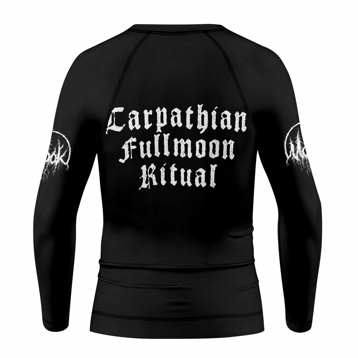 Morok Carpathian Fullmoon Ritual Kids Rash Guard Long Sleeve - back view mockup