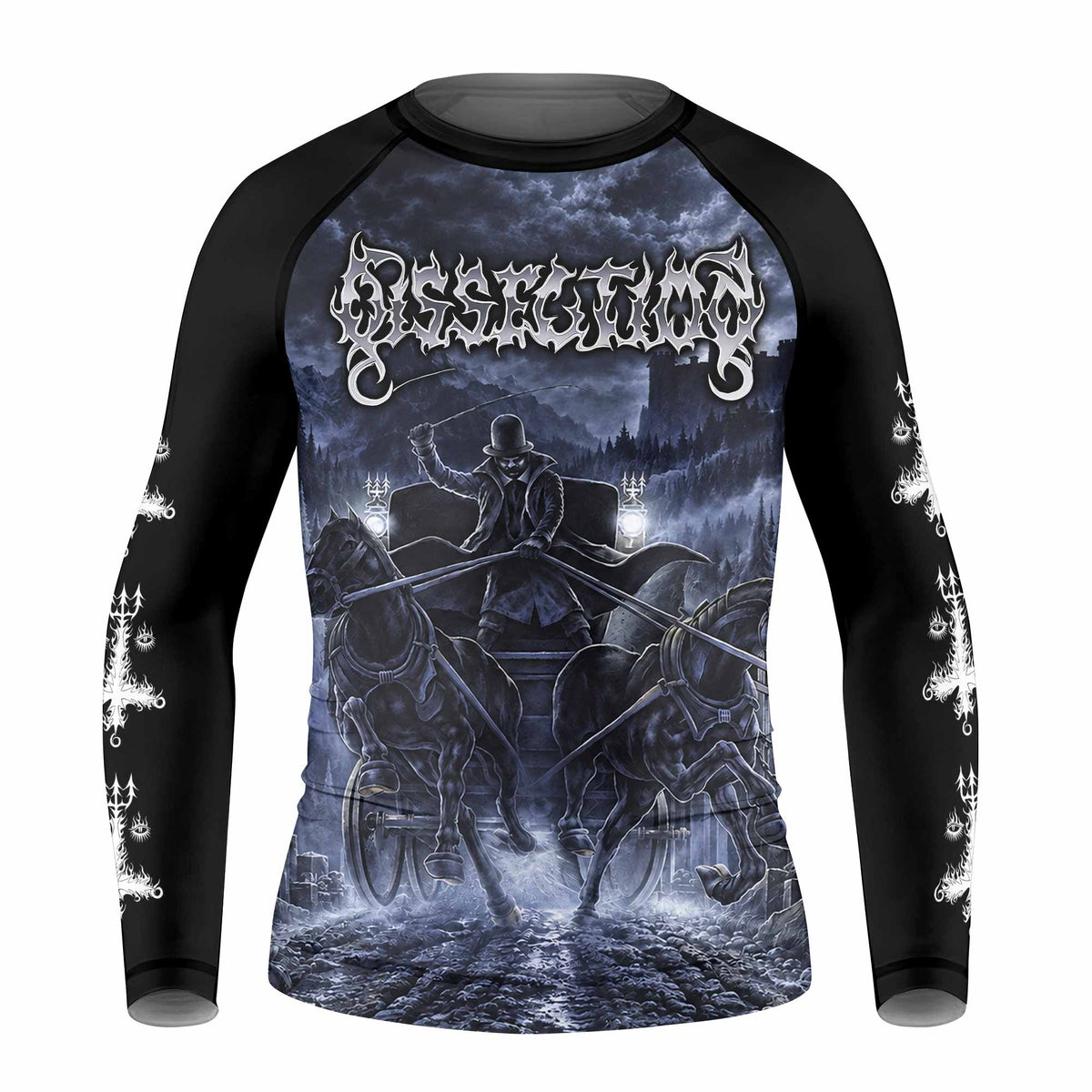 Dissection The Somberlain Kids Rash Guard Long Sleeve - front view mockup