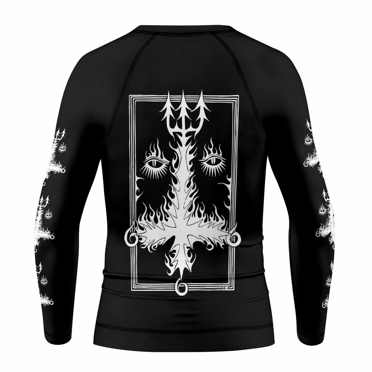 Dissection The Somberlain Kids Rash Guard Long Sleeve - back view mockup