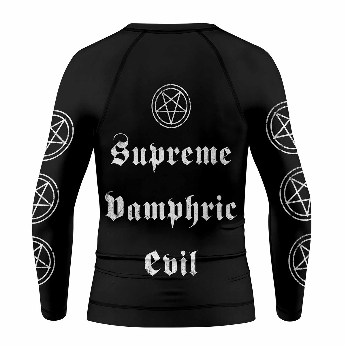 Cradle of Filth The Principle of Evil Made Flesh Kids Rash Guard Long Sleeve - back view mockup