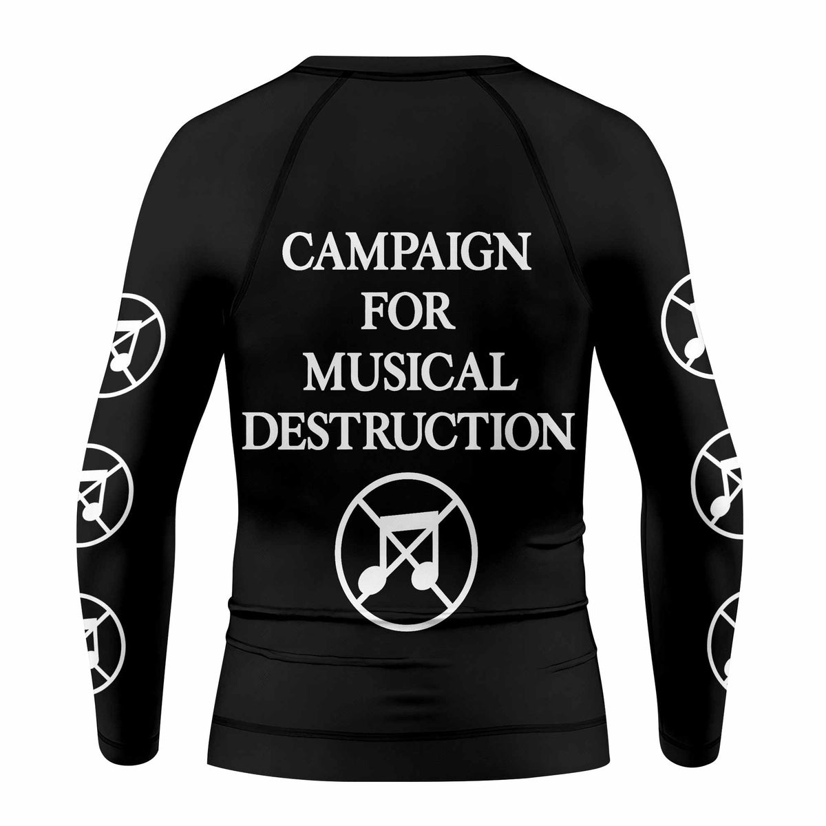 Napalm Death Utopia Banished Kids Rash Guard Long Sleeve - back view mockup