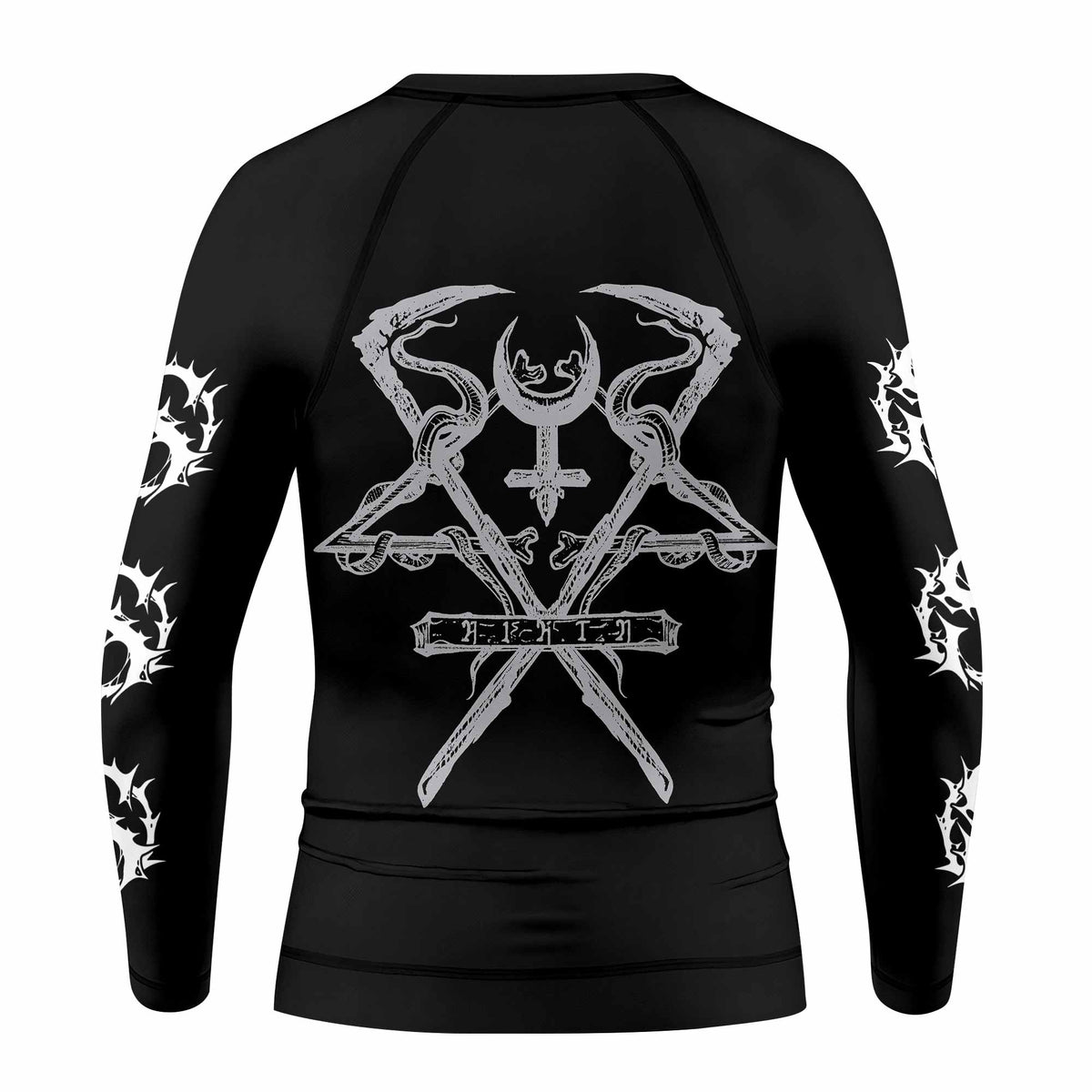 Lorna Shore And I Return To Nothingness Kids Rash Guard Long Sleeve - back view mockup