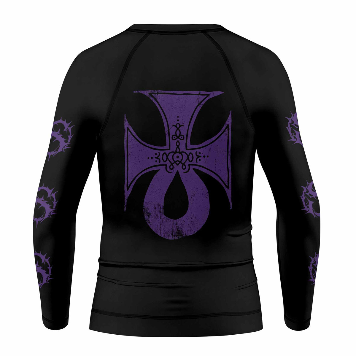 Electric Wizard Let Us Prey Kids Rash Guard Long Sleeve - back view mockup