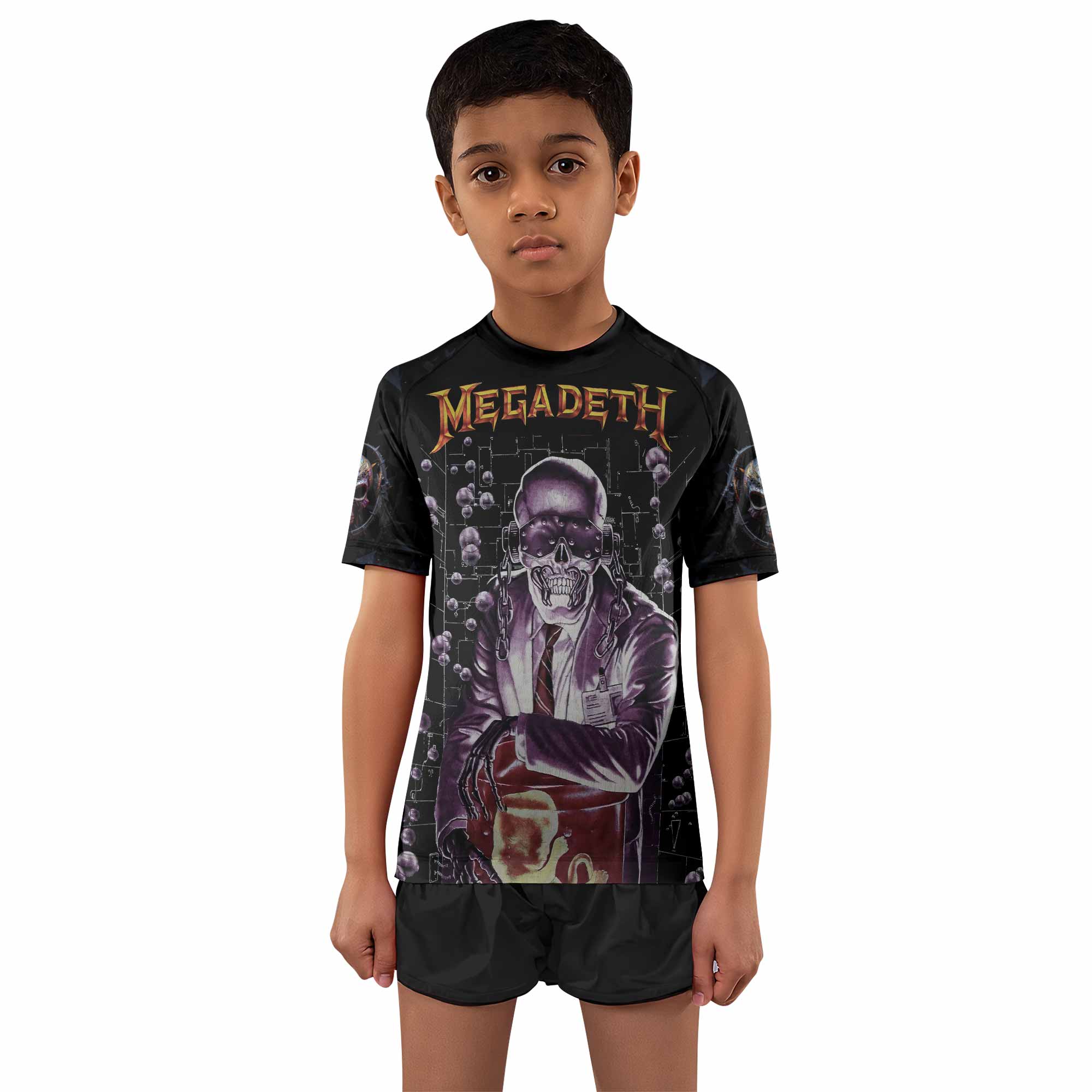 Megadeth Toxic Messiah Kids Rash Guard