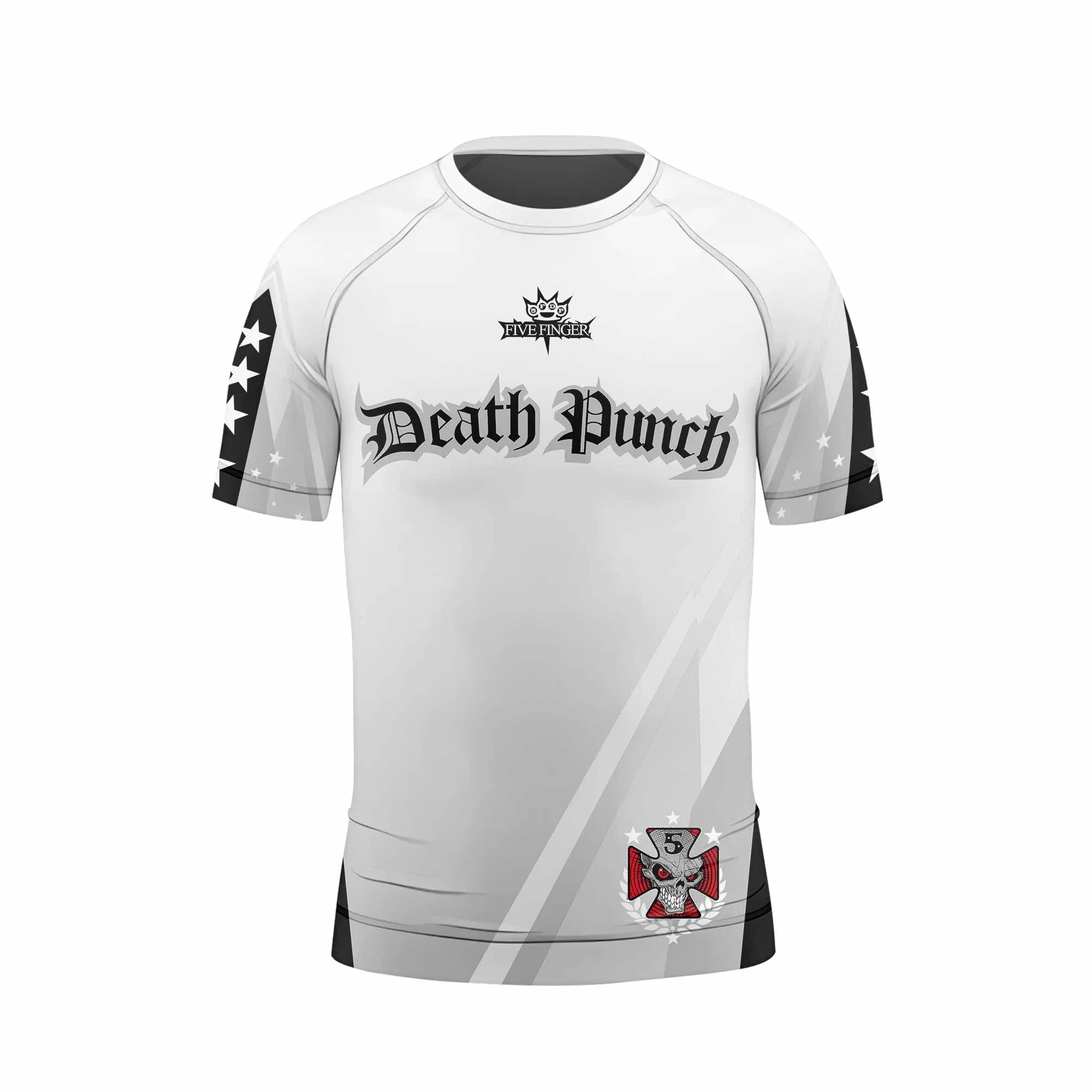 Death Punch Kids Rash Guard Short Sleeve - back view mockup