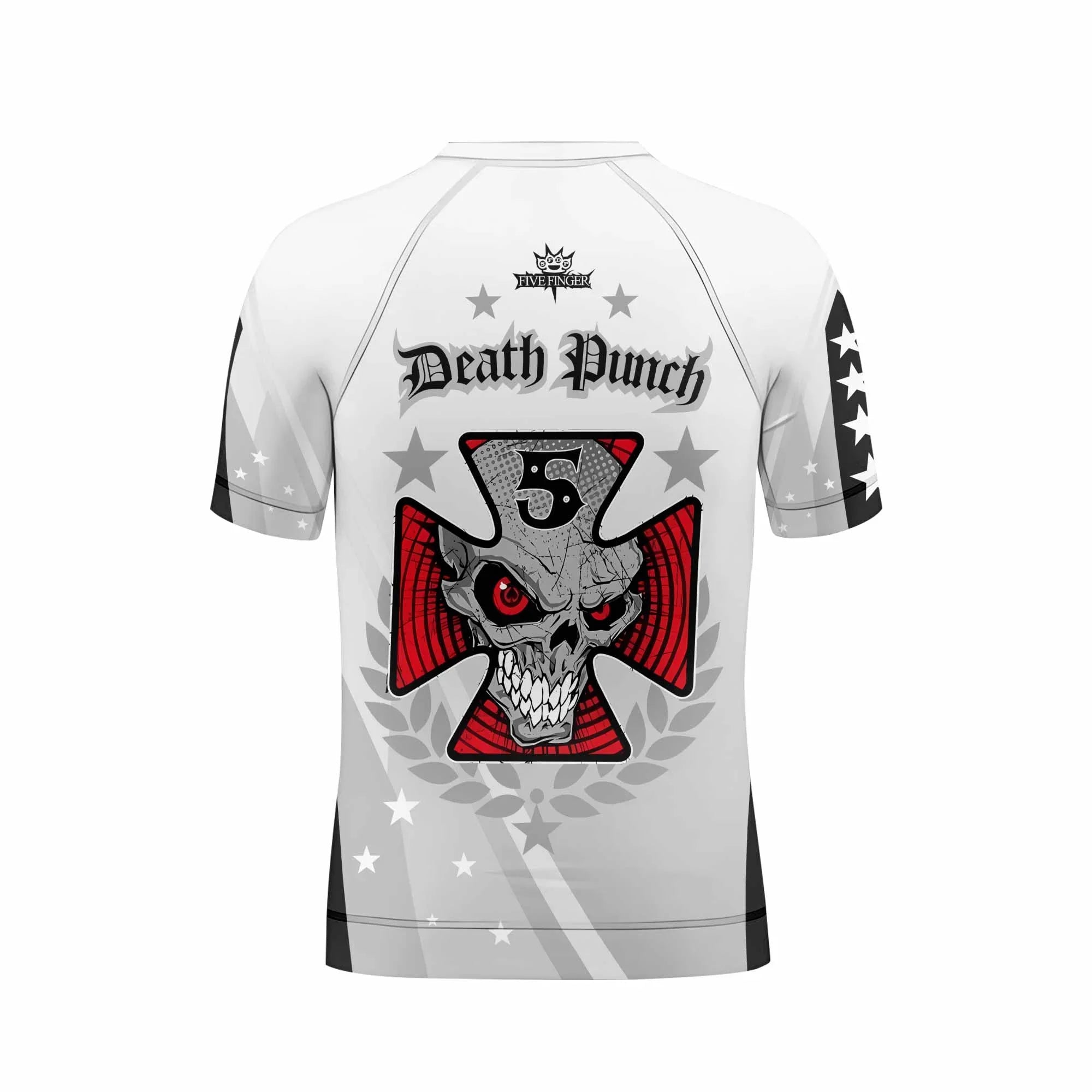 Death Punch Kids Rash Guard Short Sleeve - boy's lifestyle view
