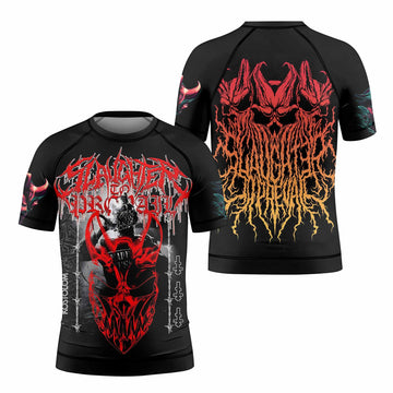 Kostolom Kids Rash Guard Short Sleeve - front and back view