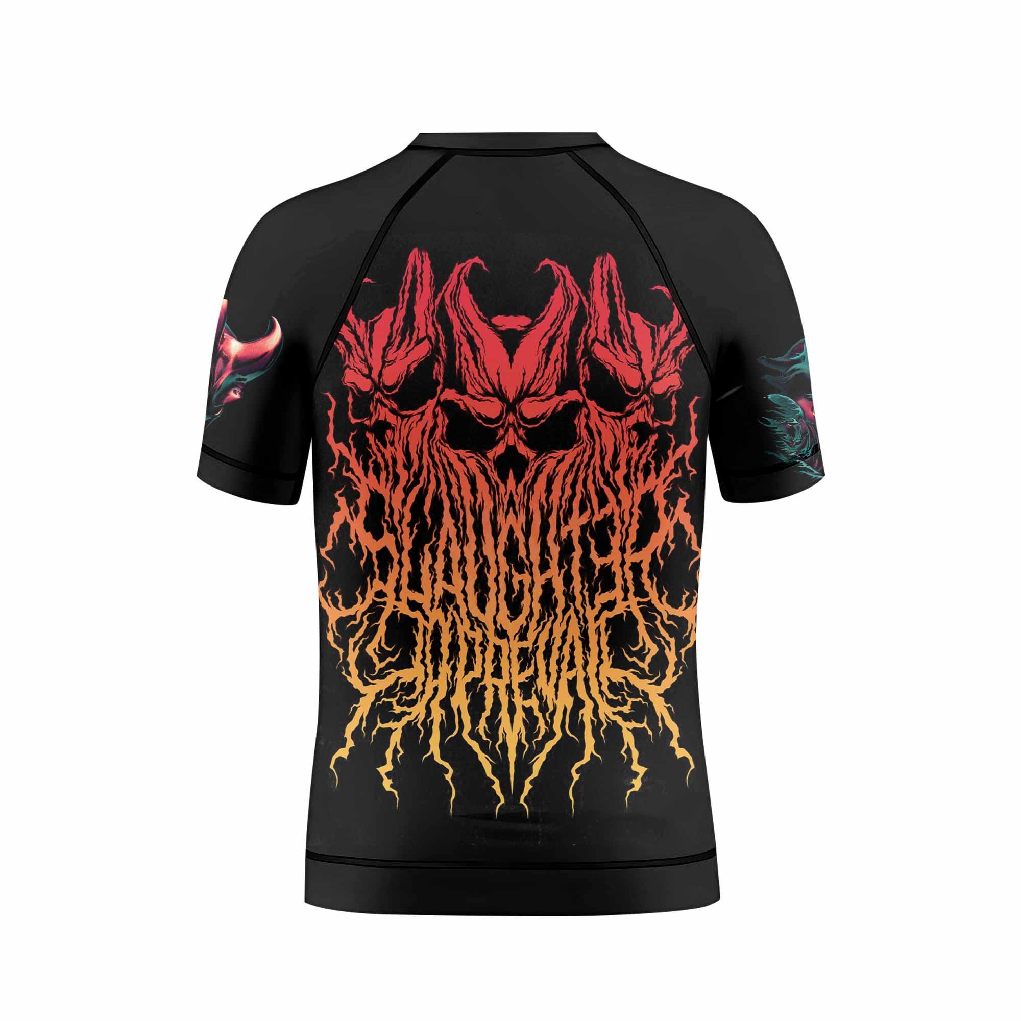 Kostolom Kids Rash Guard Short Sleeve - back view mockup