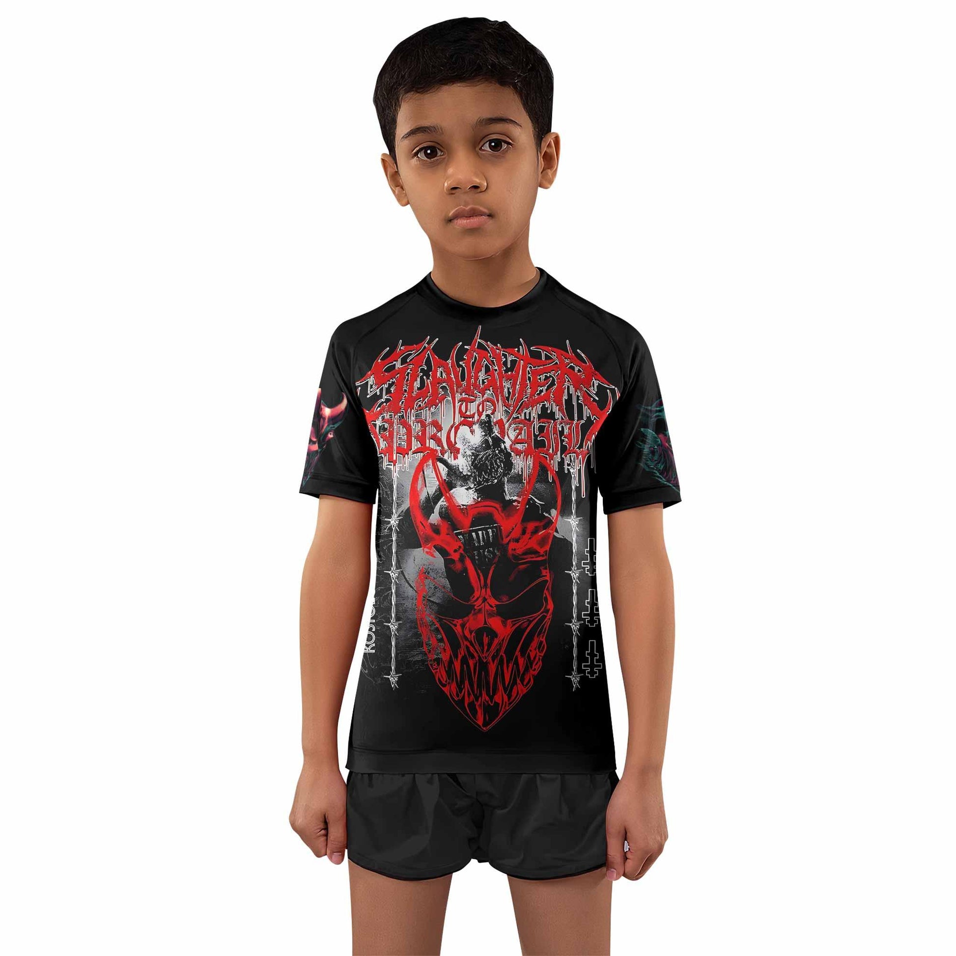 Kostolom Kids Rash Guard Short Sleeve - boy's lifestyle view