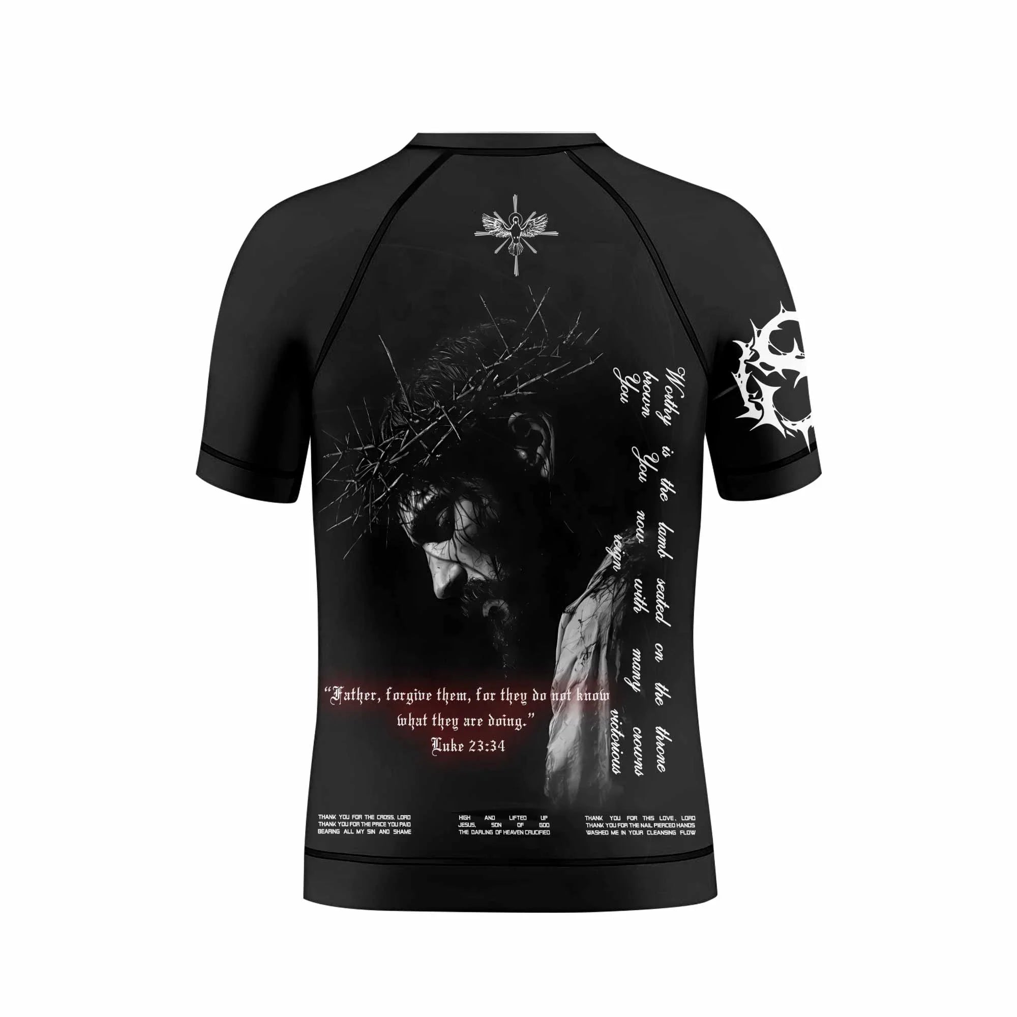 Crucified Silence Kids Rash Guard Short Sleeve - boy's lifestyle view