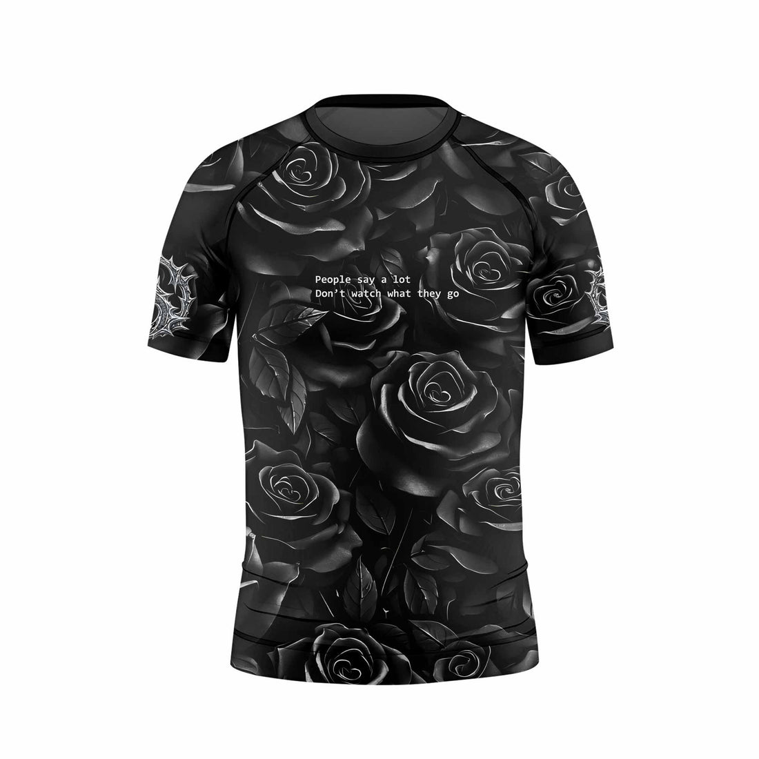 Pray for the Rave Kids Rash Guard Short Sleeve - front and back view