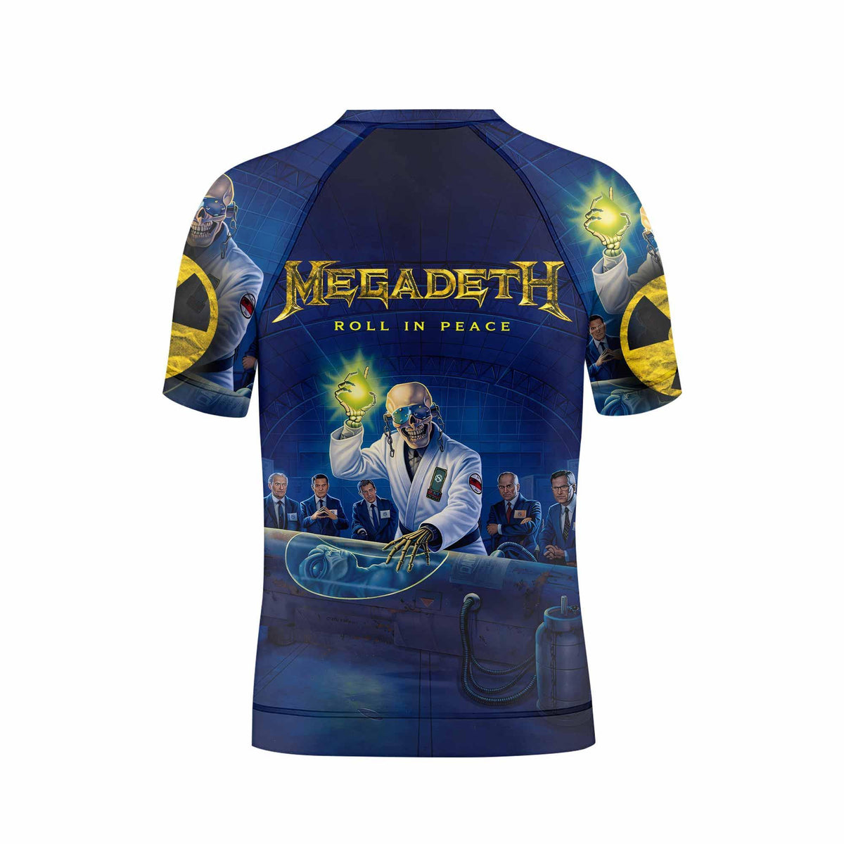 Megadeth Rash Guard Megadeth Roll In Peace Kids Rash Guard | Kids Rash Guard MMA & BJJ ...