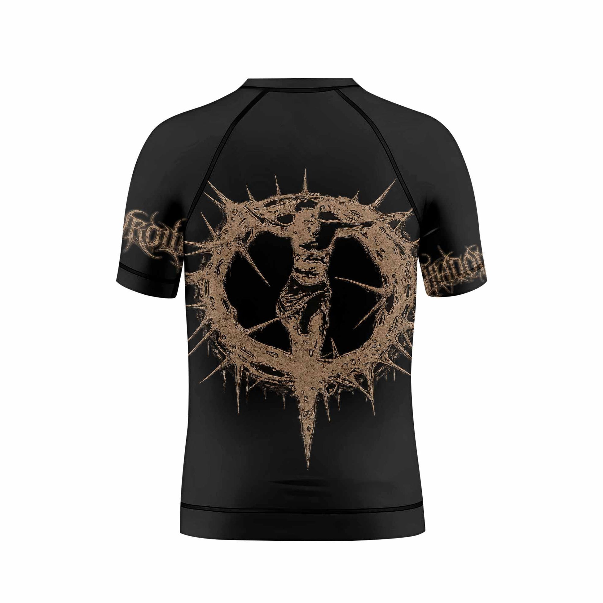 Tears Of Christ Kids Rash Guard Short Sleeve - back view mockup