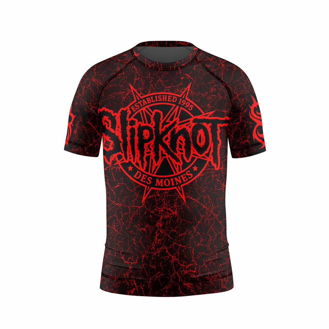 Slipknot Rotting Goat Kids Rash Guard Short Sleeve - front and back view