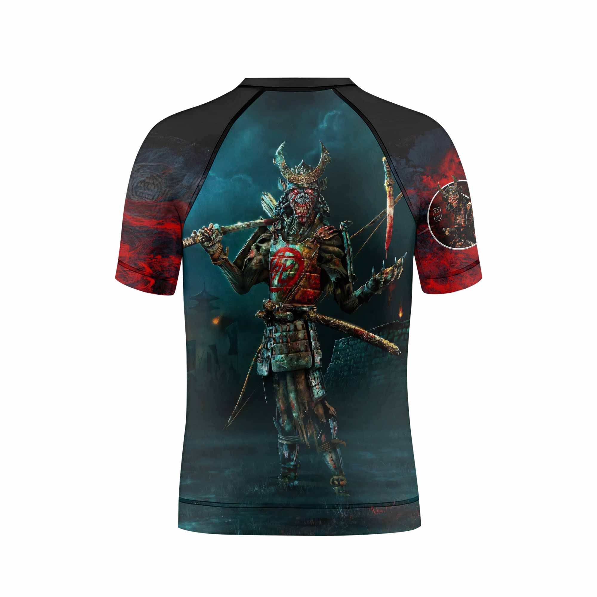 Iron Maiden Senjutsu Kids Rash Guard Short Sleeve - boy's lifestyle view