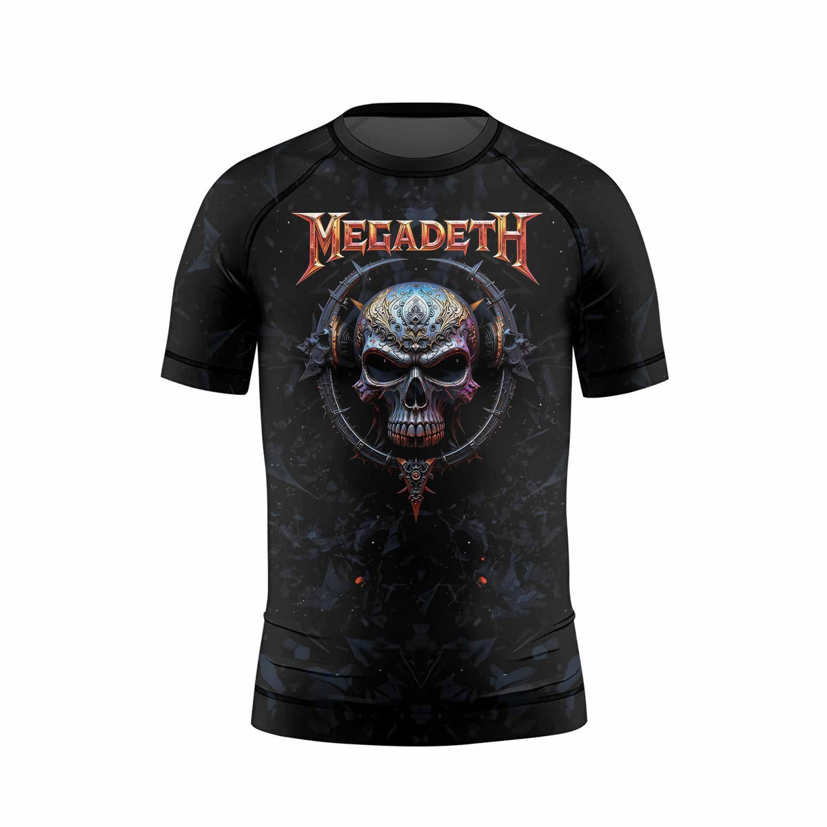 Megadeth Rash Guard Megadeth Vic Rattlehead Kids Rash Guard | Kids Athletic Wear – Shadow Rolls