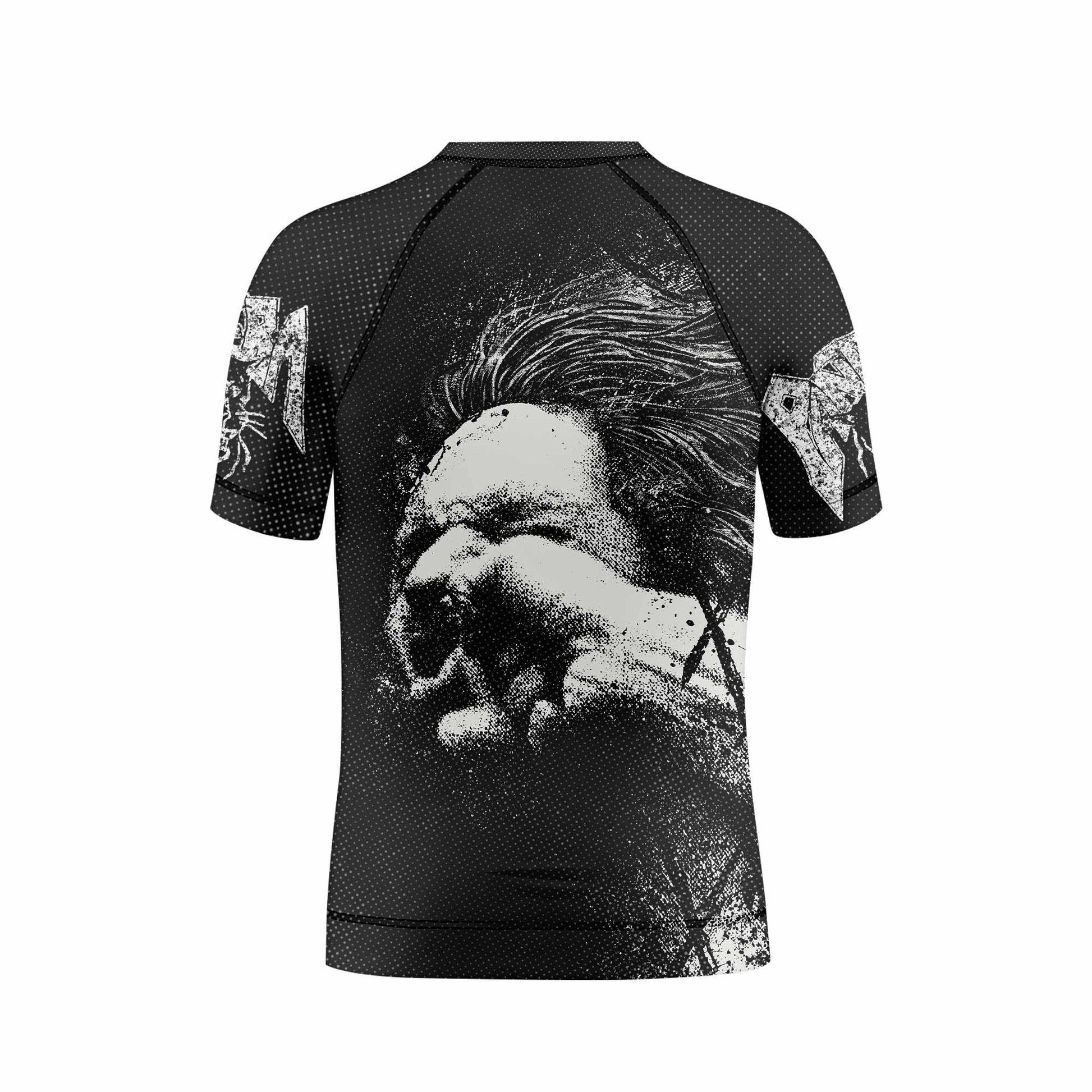 Vulgar Display of Power Pantera Kids Rash Guard Short Sleeve - back view mockup