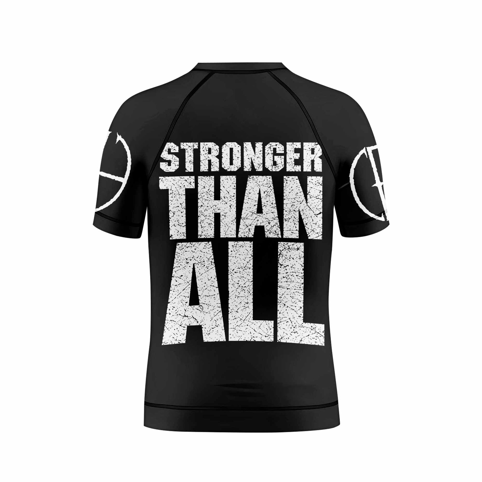 Pantera Stronger Than All Kids Rash Guard Short Sleeve - back view mockup