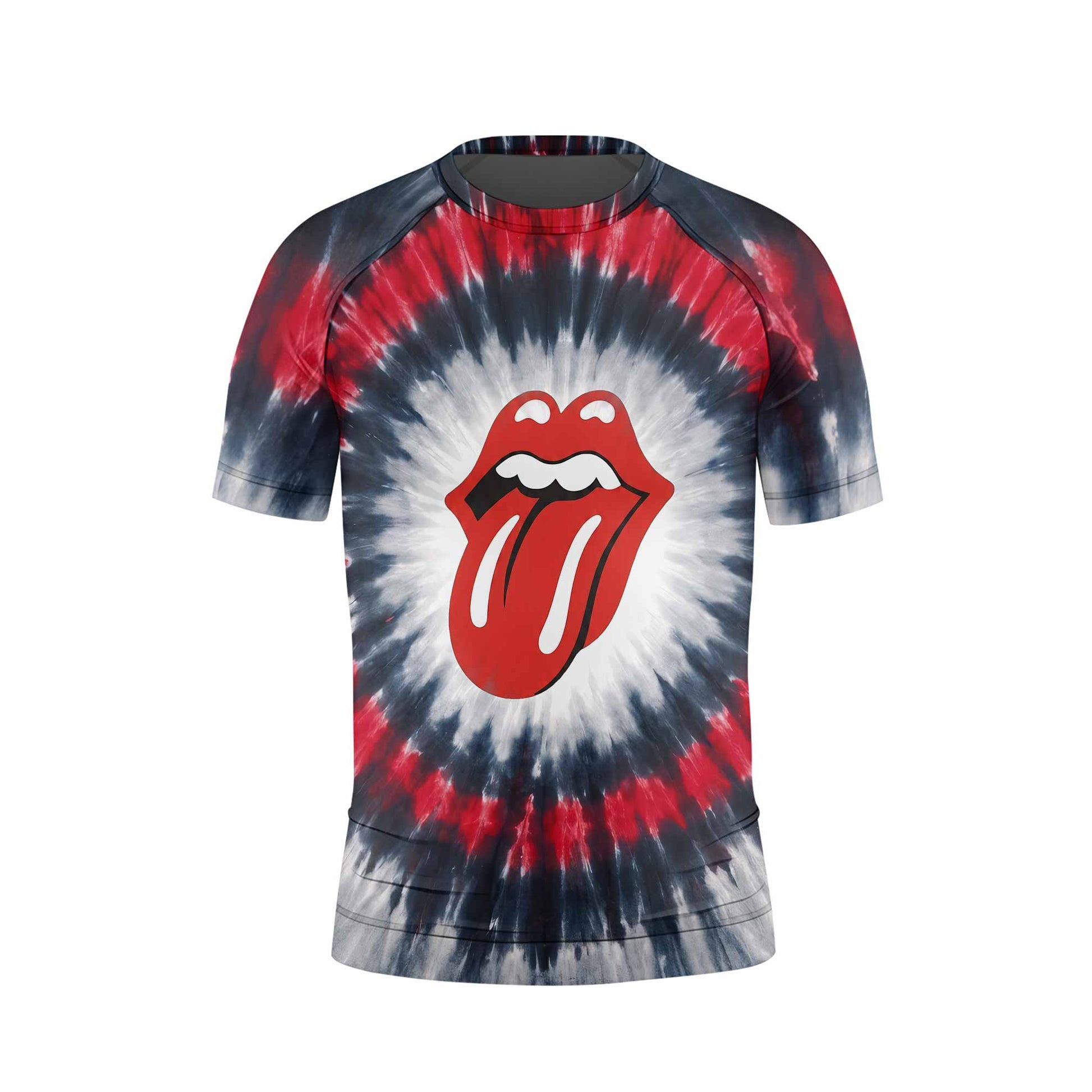 The Rolling Stones Kids Rash Guard Short Sleeve - front view mockup