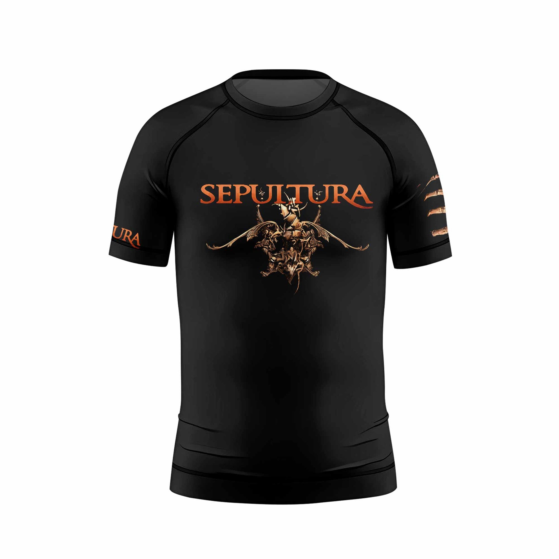Sepultura A-Lex Kids Rash Guard Short Sleeve - front view mockup