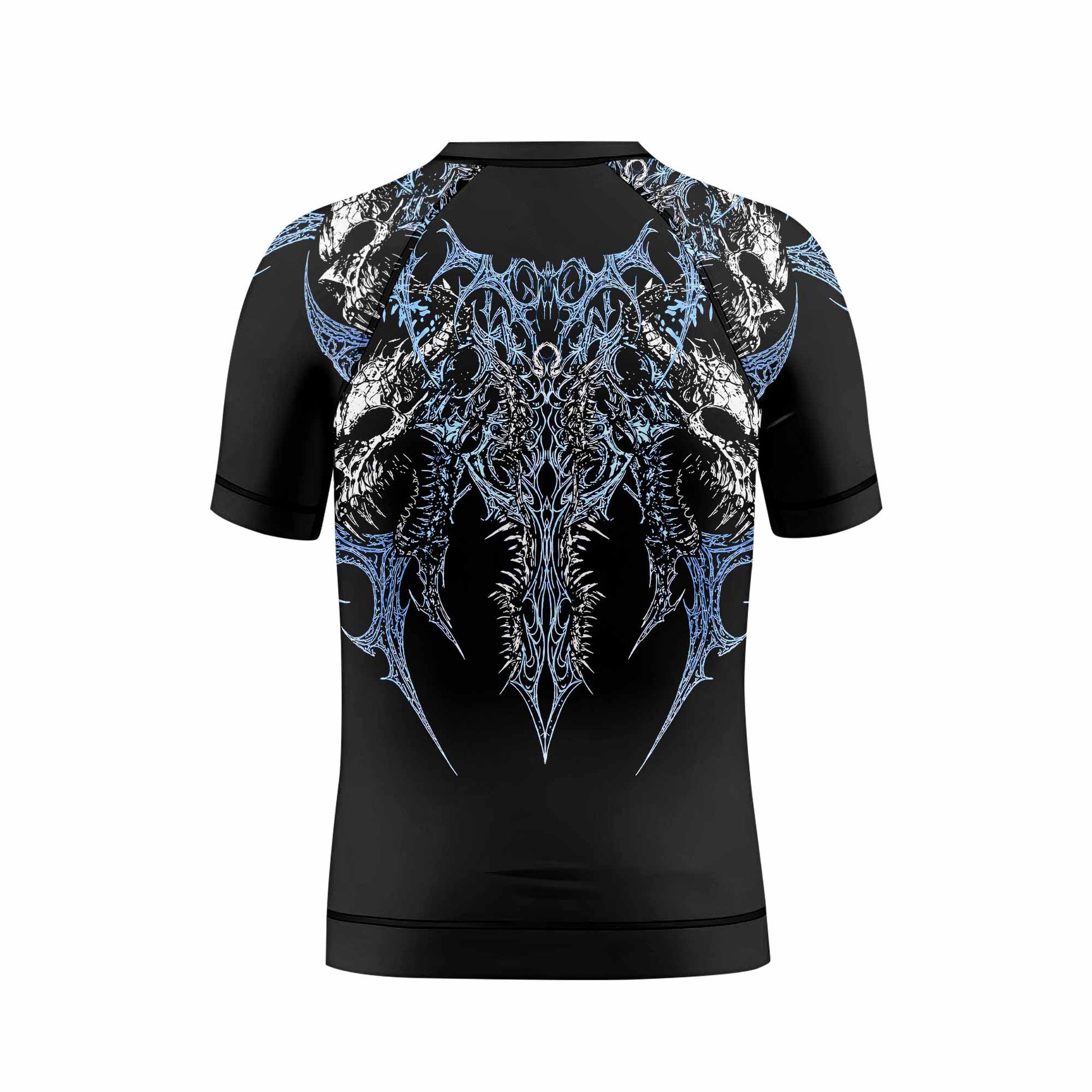 Abyssal Dominion Kids Rash Guard Short Sleeve - back view mockup