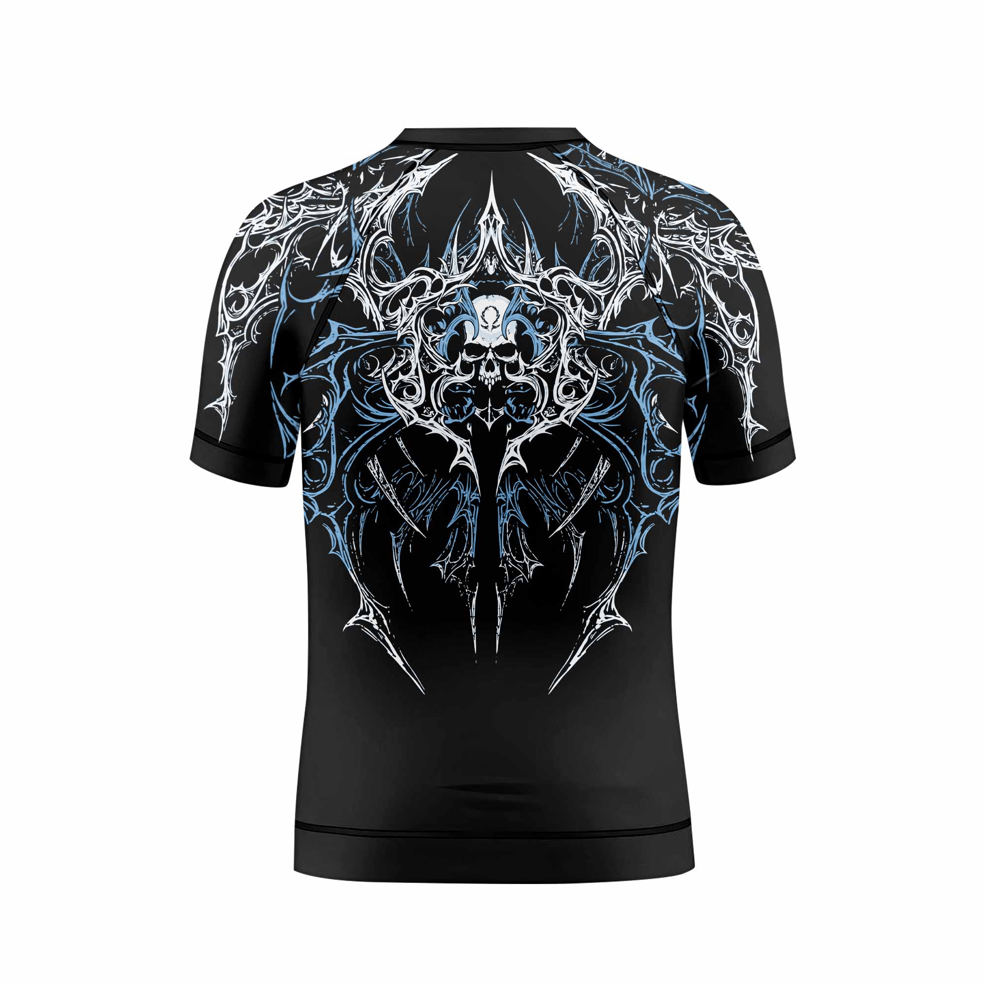 Hellborn Dominion Kids Rash Guard Short Sleeve - back view mockup