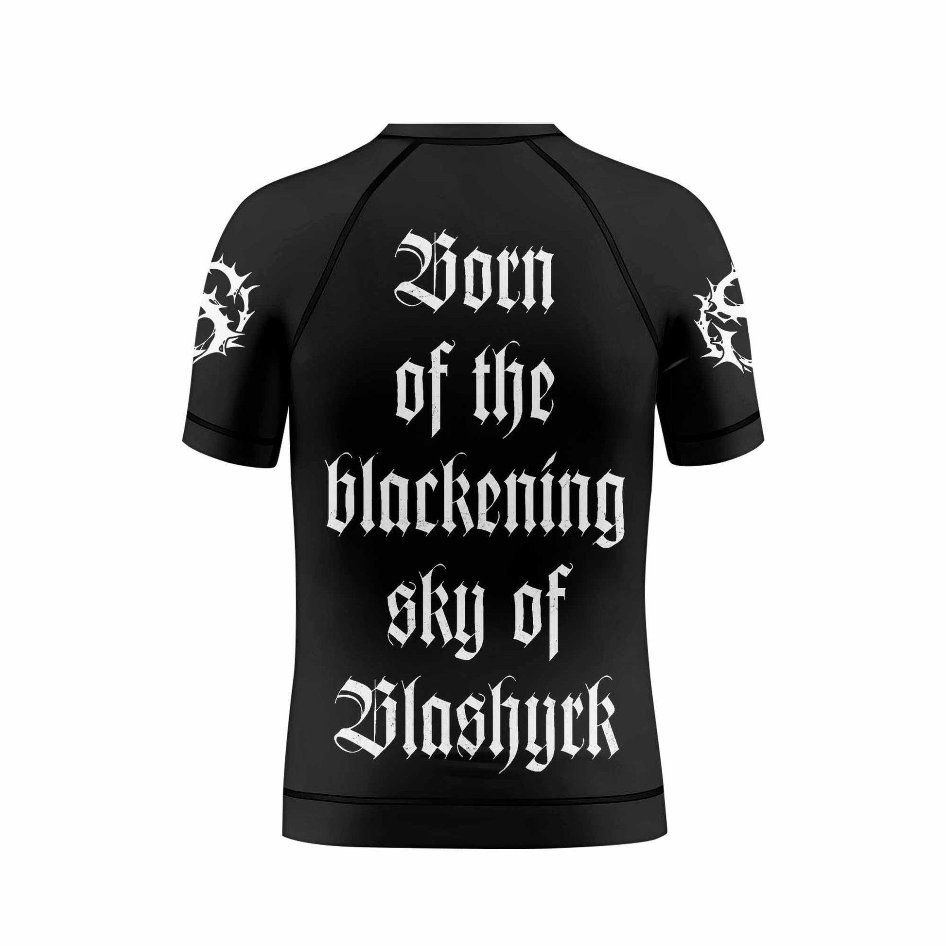 Immortal Pure Holocaust Kids Rash Guard Short Sleeve - back view mockup