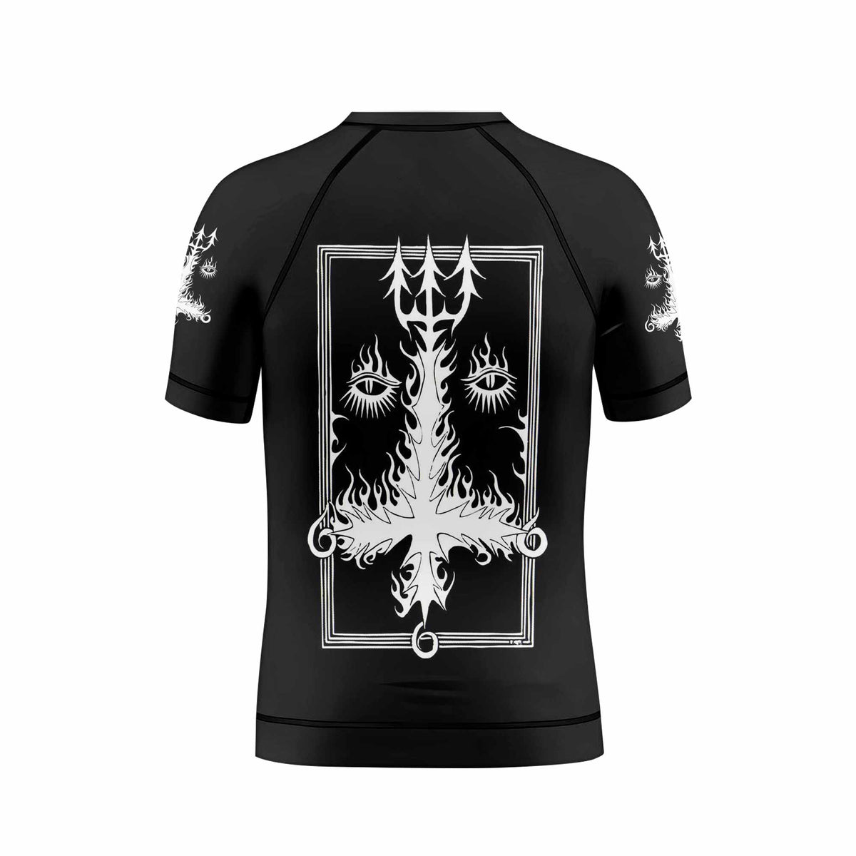 Dissection The Somberlain Kids Rash Guard Short Sleeve - back view mockup