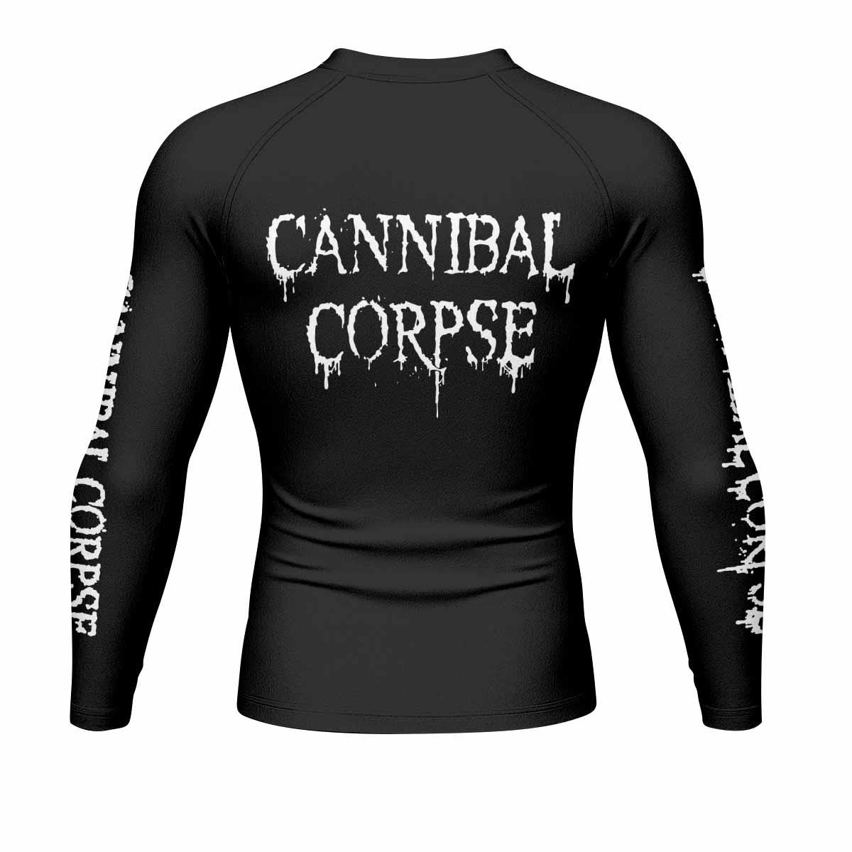 Cannibal Corpse Men's Rash Guard Long Sleeve - back view mockup