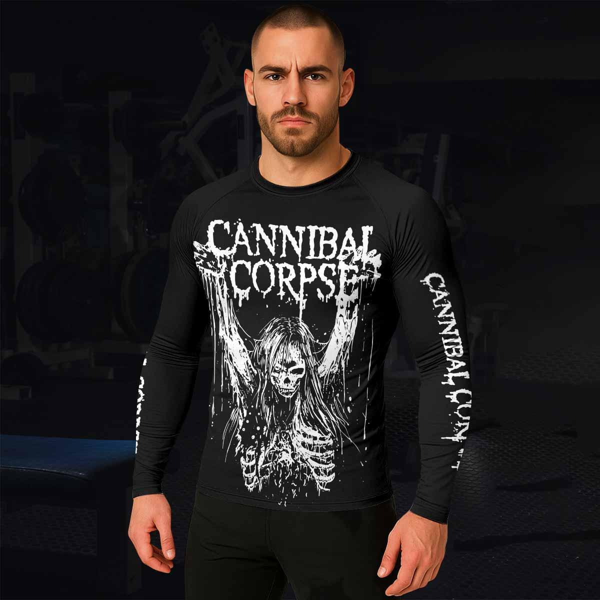 Cannibal Corpse Rash Guard – Durable MMA & BJJ Rash Guard – Shadow