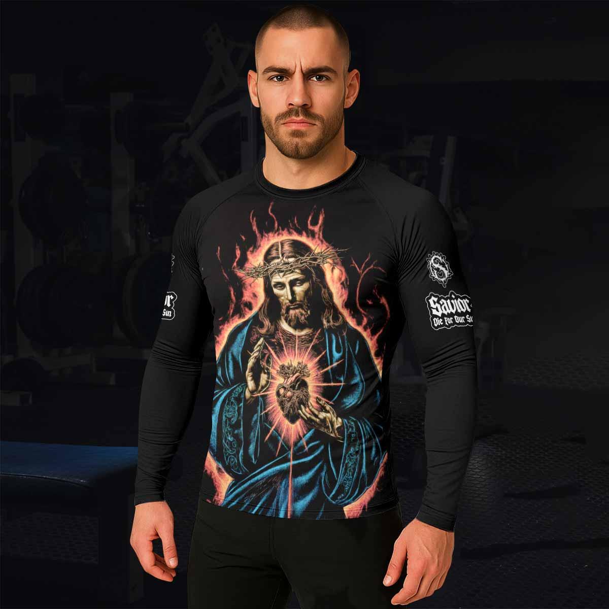 Sacred Heart Rash Guard