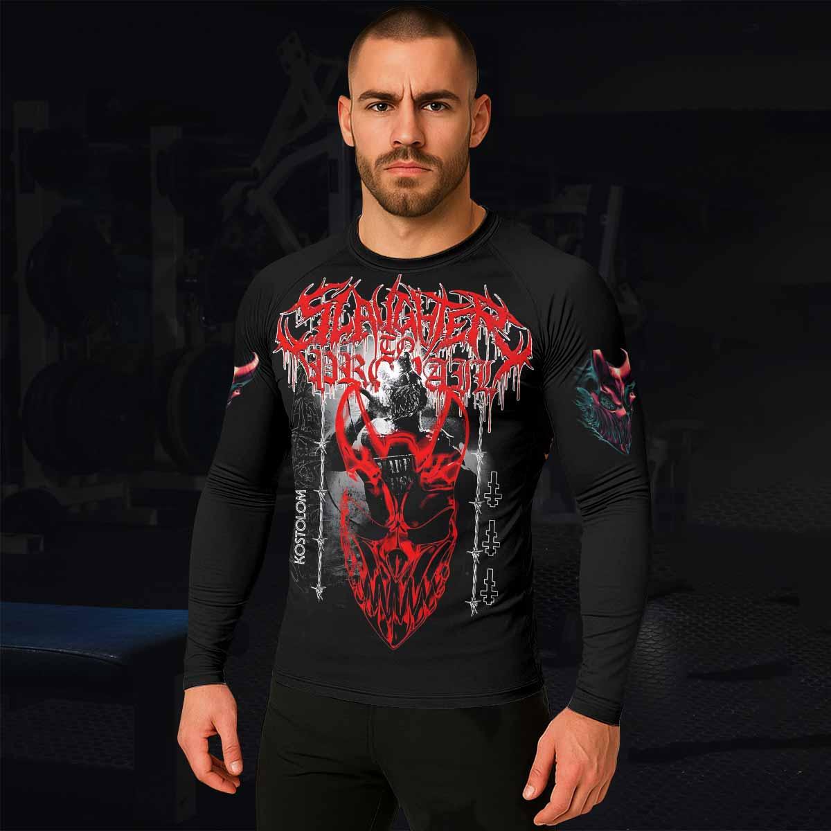 Kostolom Men's Rash Guard Long Sleeve - lifestyle view