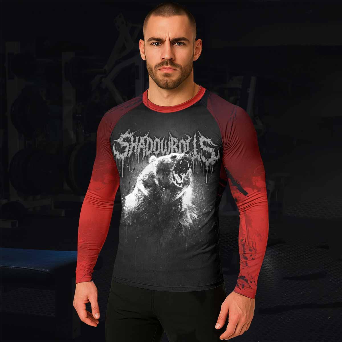 Slaughter to Prevail Bear Men's Rash Guard Long Sleeve - lifestyle view