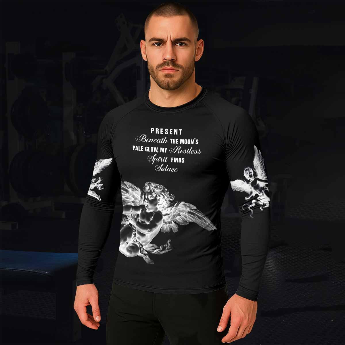 Angels of Solace Men's Rash Guard Long Sleeve - lifestyle view