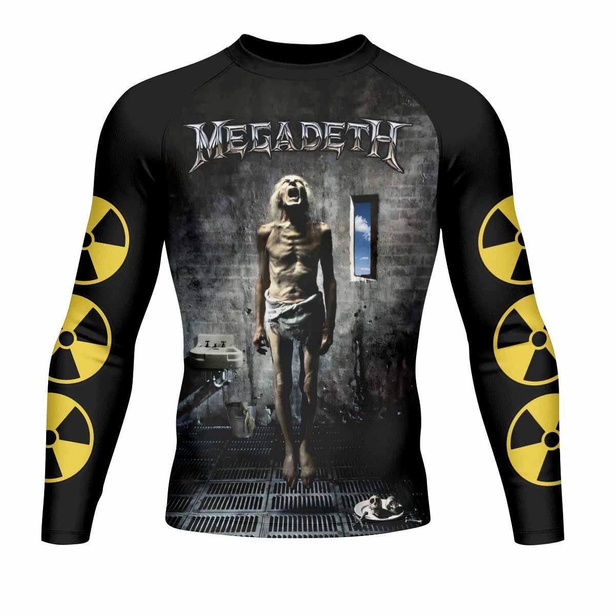 Megadeth Rash Guard Megadeth Prison of Flesh Rash Guard – Durable BJJ Rash Guard – Shadow Rolls