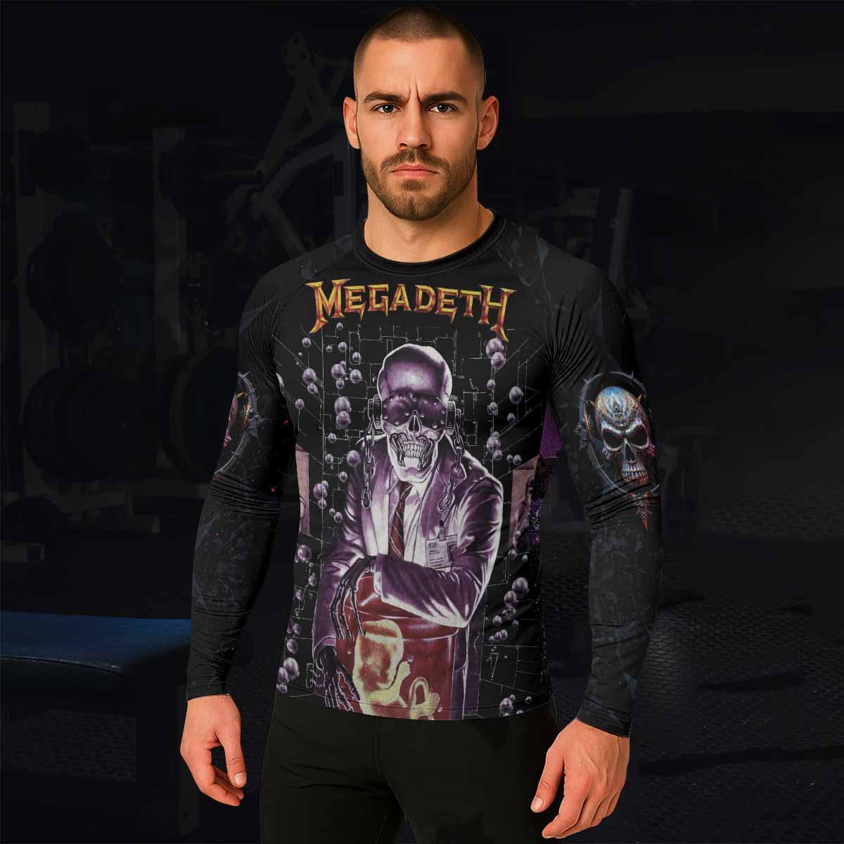 Megadeth Toxic Messiah Men's Rash Guard Long Sleeve - lifestyle view