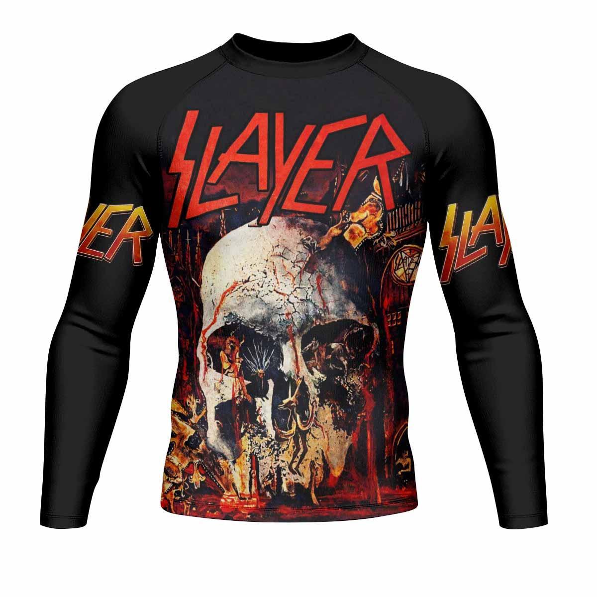 Slayer Rash Guard Slayer South Of Heaven Rash Guard | Compression Rash Guard – Shadow Rolls
