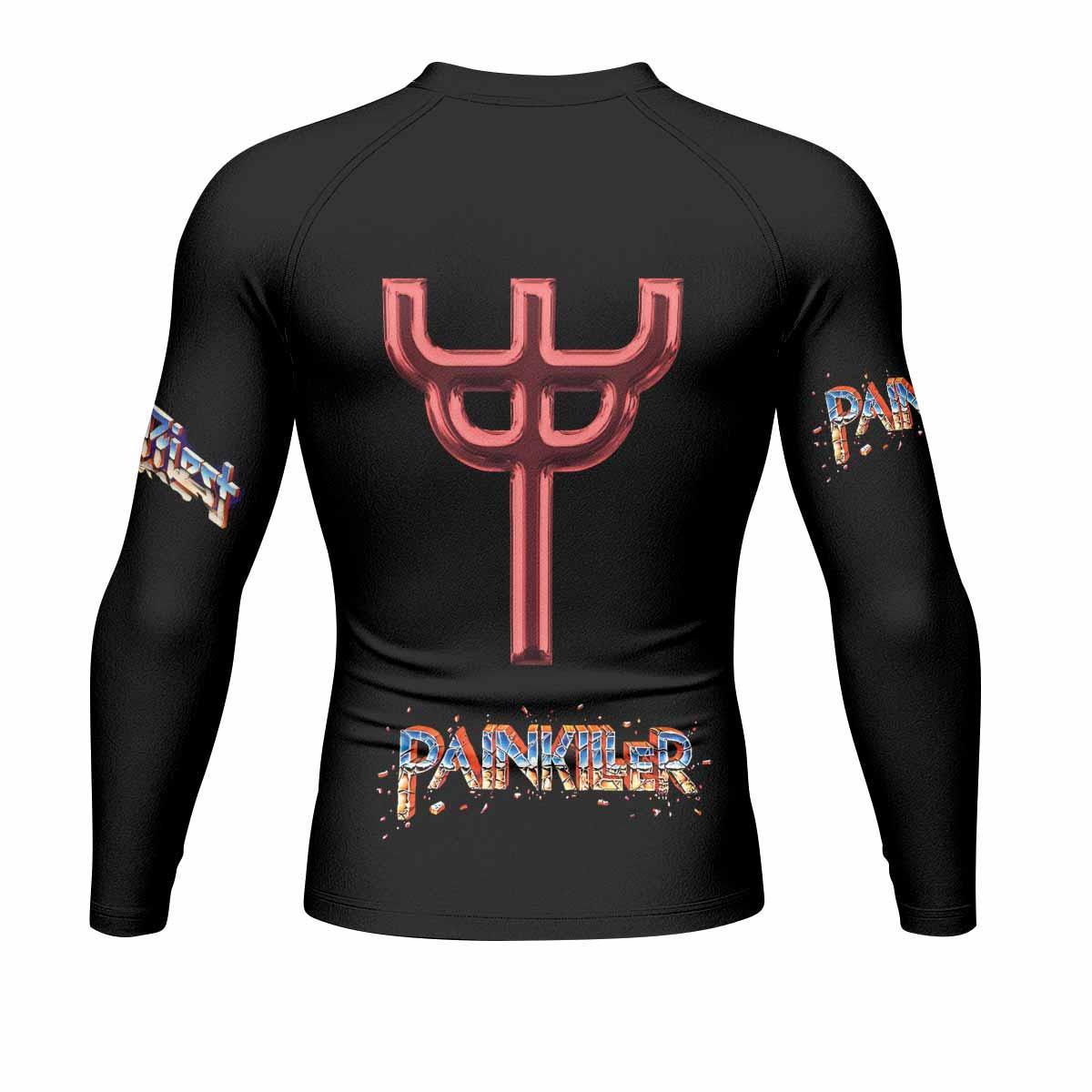 Judas Priest Painkiller Men's Rash Guard Long Sleeve - back view mockup
