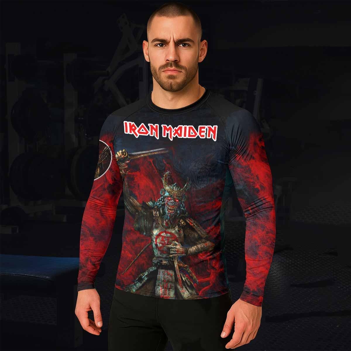 Iron Maiden Senjutsu Men's Rash Guard Long Sleeve - lifestyle view