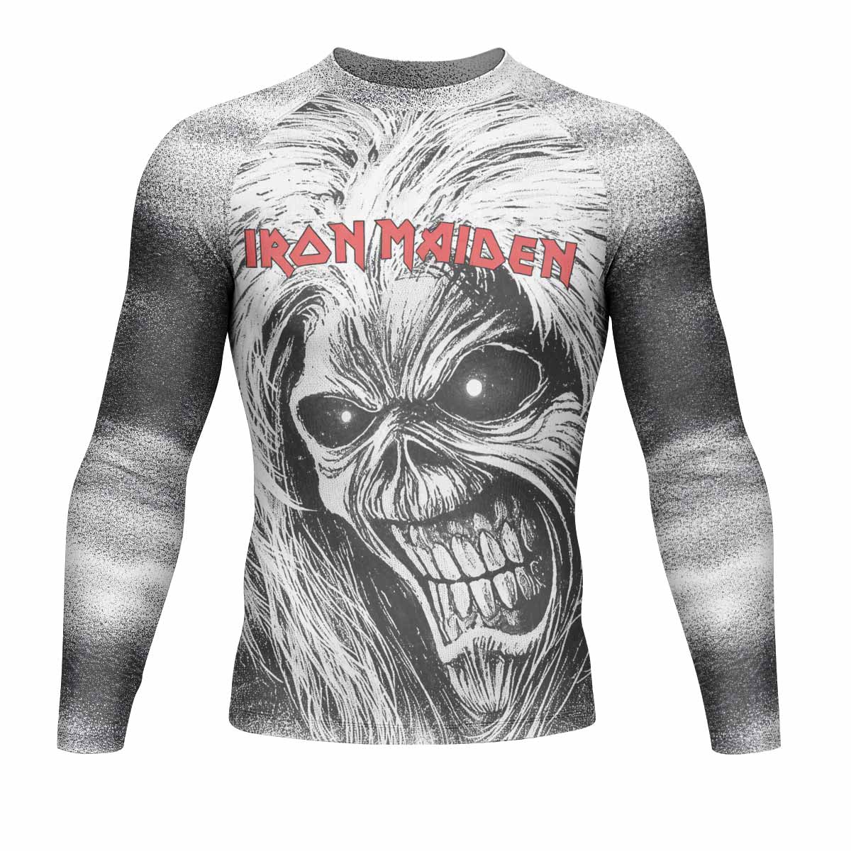 Iron Maiden Killers Men's Rash Guard Long Sleeve - front view mockup