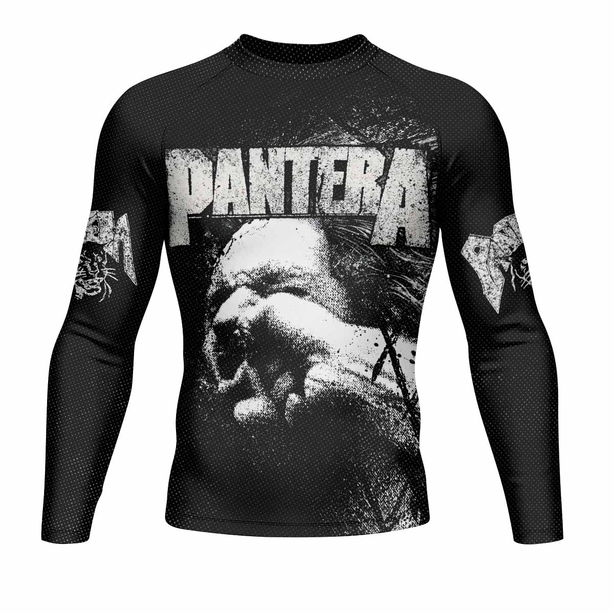 Vulgar Display of Power Pantera Men's Rash Guard Long Sleeve - front view mockup