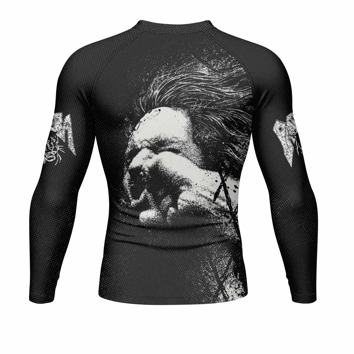 Vulgar Display of Power Pantera Men's Rash Guard Long Sleeve - back view mockup