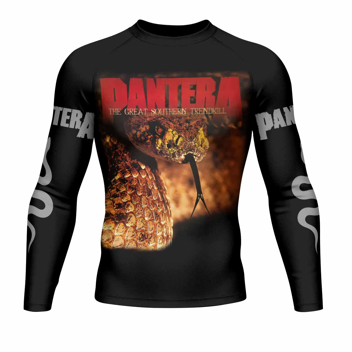 Pantera The Great Southern Trendkill Men's Rash Guard Long Sleeve - front view mockup