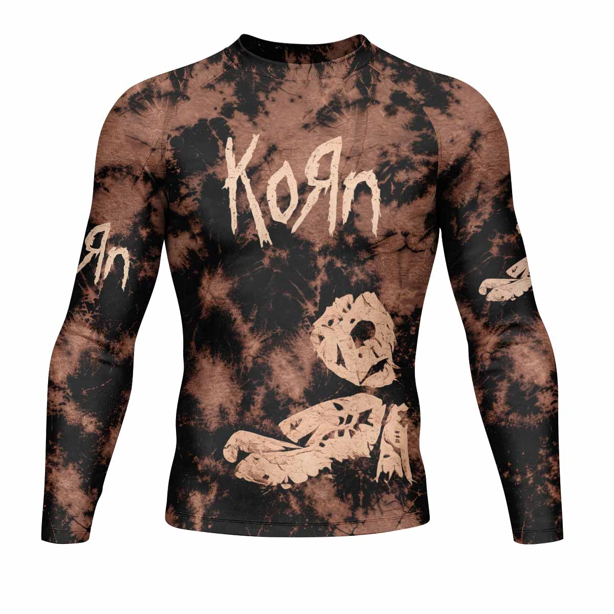 Korn Are You Ready Men's Rash Guard Long Sleeve - front view mockup