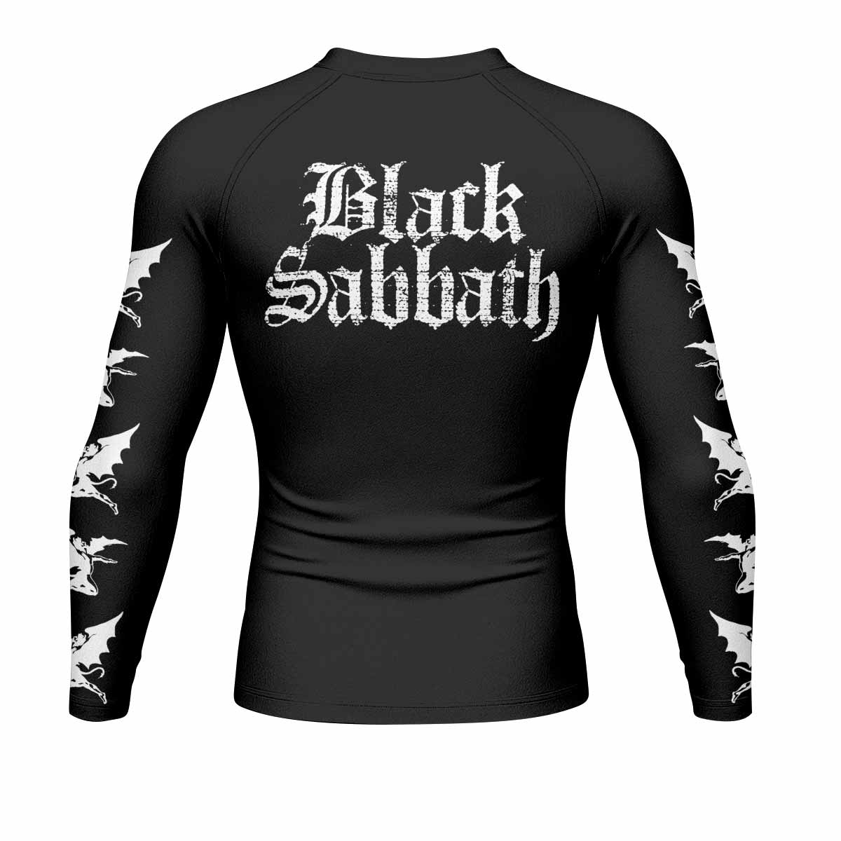 Black Sabbath Sabbath Bloody Sabbath Men's Rash Guard Long Sleeve - back view mockup