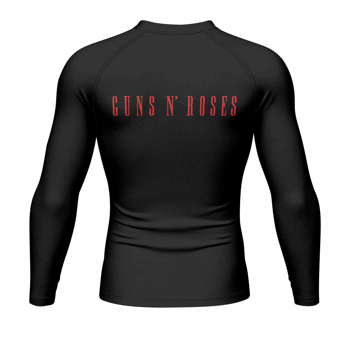 Guns N' Roses Appetite for Destruction Men's Rash Guard Long Sleeve - back view mockup