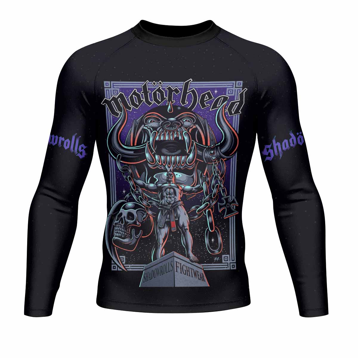 Motörhead England 1978 Men's Rash Guard Long Sleeve - front view mockup