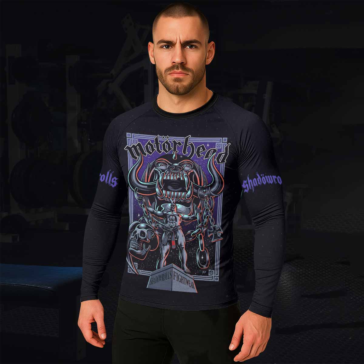 Motörhead England 1978 Men's Rash Guard Long Sleeve - lifestyle view
