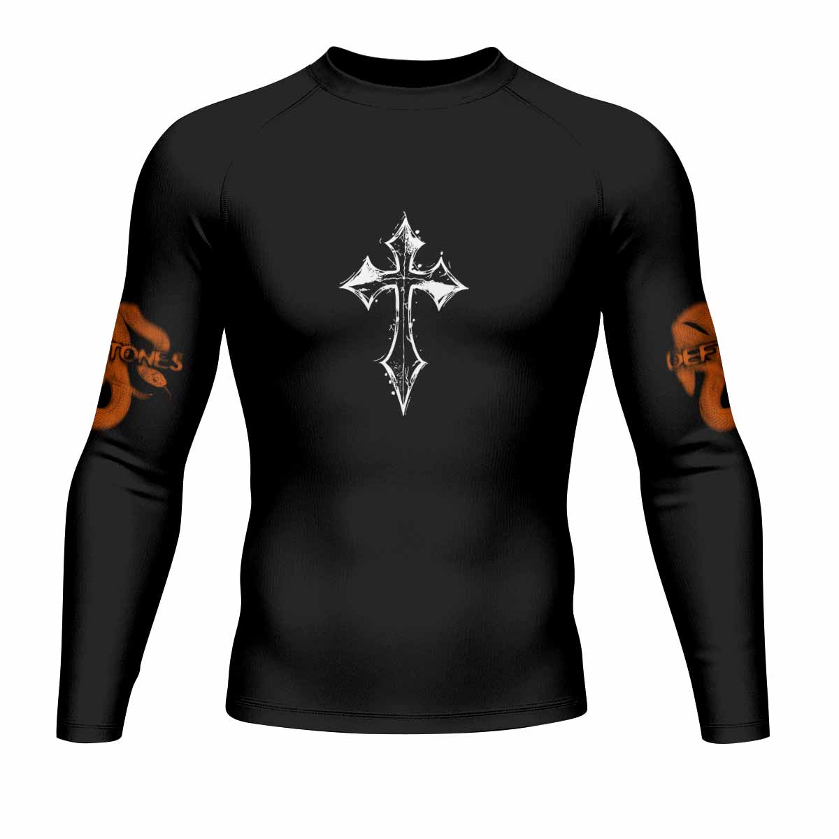 Deftones Etombed Men's Rash Guard Long Sleeve - front view mockup