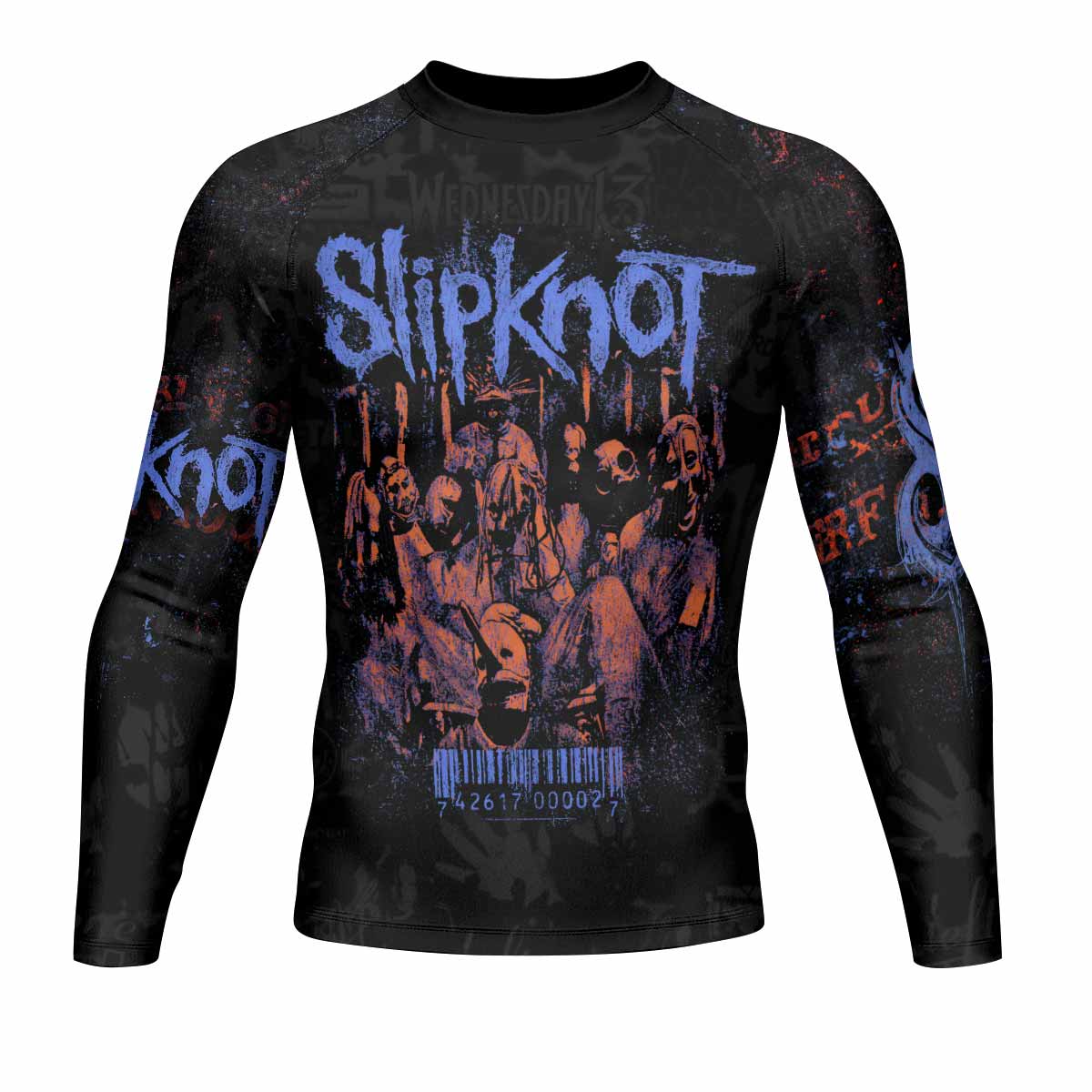 Slipknot Welcome To 1999 Men's Rash Guard Long Sleeve - front view mockup